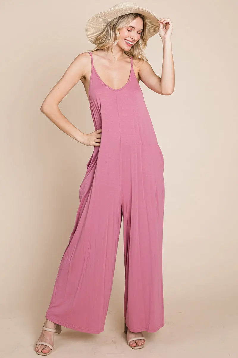 View details for Sleeveless Wide Leg Pocketed Jumpsuit Sleeveless Wide Leg Pocketed Jumpsuit