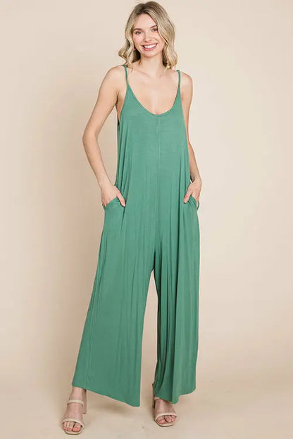 View details for Sleeveless Wide Leg Pocketed Jumpsuit Sleeveless Wide Leg Pocketed Jumpsuit