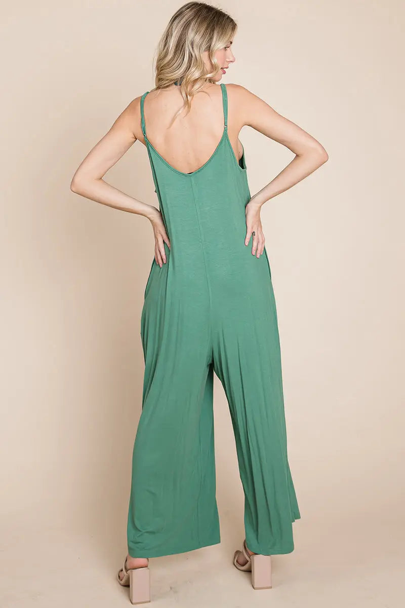 View details for Sleeveless Wide Leg Pocketed Jumpsuit Sleeveless Wide Leg Pocketed Jumpsuit