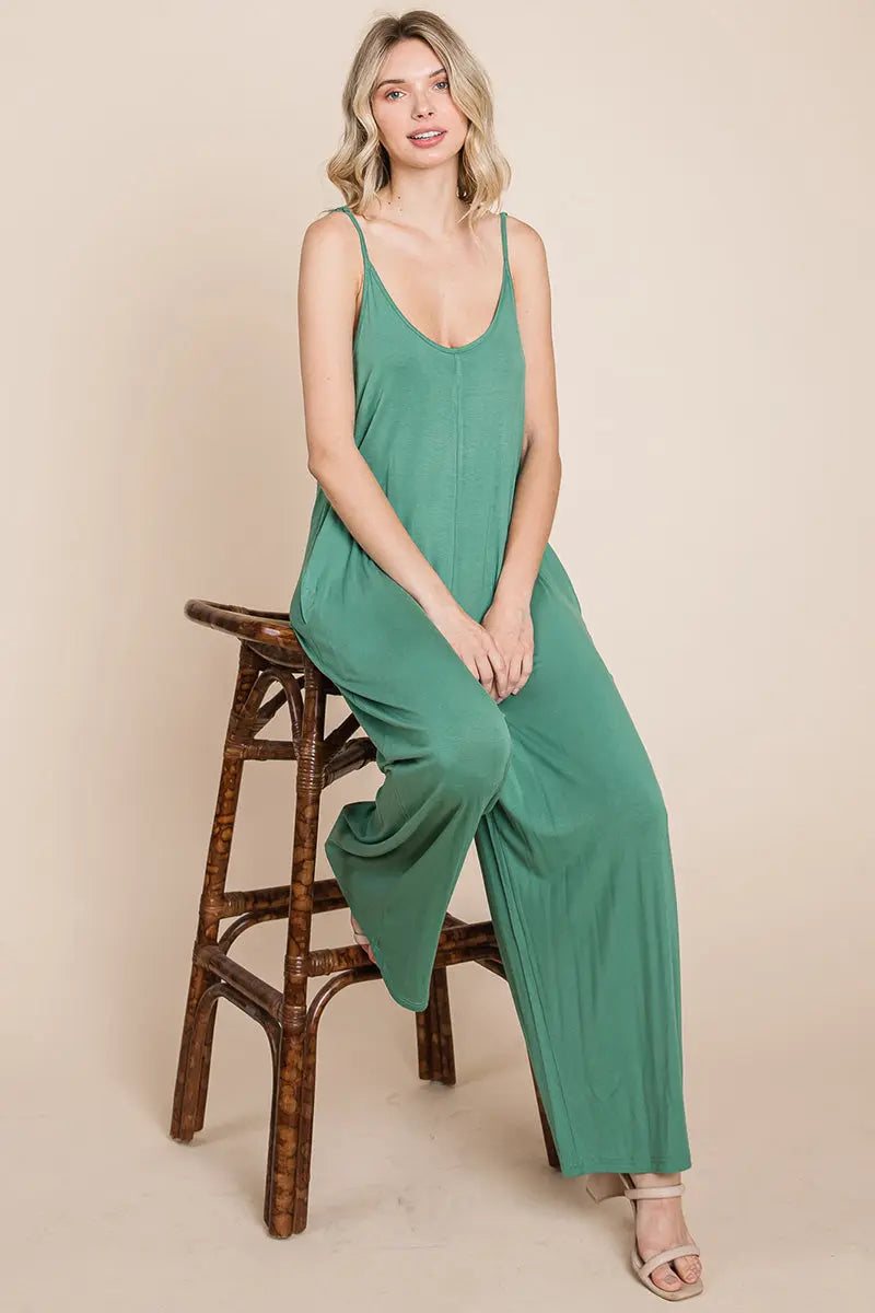 View details for Sleeveless Wide Leg Pocketed Jumpsuit Sleeveless Wide Leg Pocketed Jumpsuit