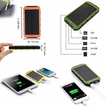 Roaming Solar Power Bank Phone or Tablet Charger Salmon Lucky