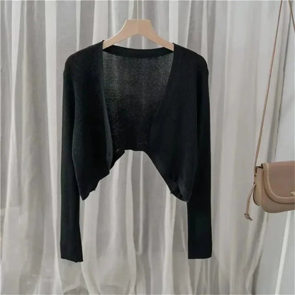 Cool & Chic: Sun-Knit Ice Silk Cardigan