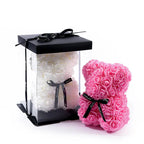 1pc 20cm Rose Bear Artificial Foam Flowers Bear Romantic Creative