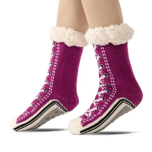 Thickened Winter Woven Thermal Cashmere Socks Floor Socks Women's
