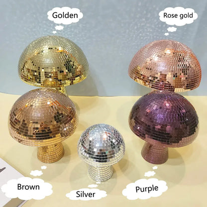 Retro Reflective Mushroom Shape Disco Mirror Ball DJ Light Modern Home AliExpress