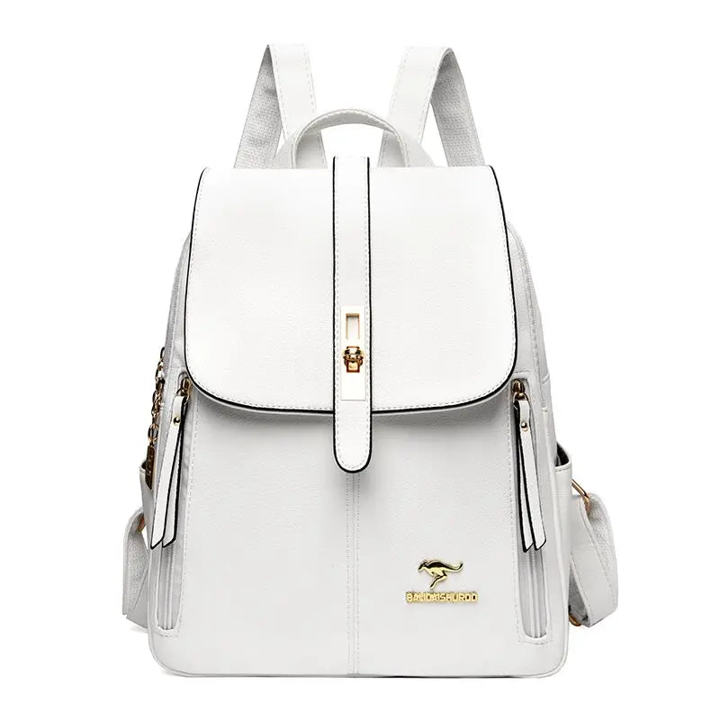 Mochila Cartera de Cuero Vintage