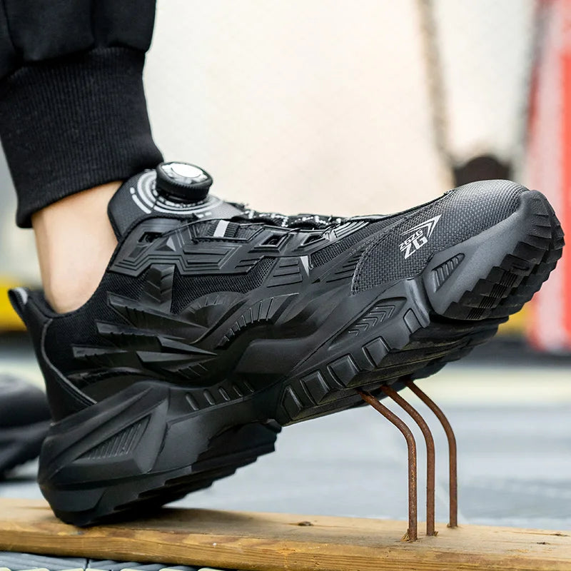 SteadyGuard™: Ultimate Steel Toe Safety with Easy-On Comfort! High quality safety shoe Store