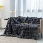 Artificial Rabbit Plush Autumn Warm Bed Blanket Plush Soft Sofa Throw AliExpress