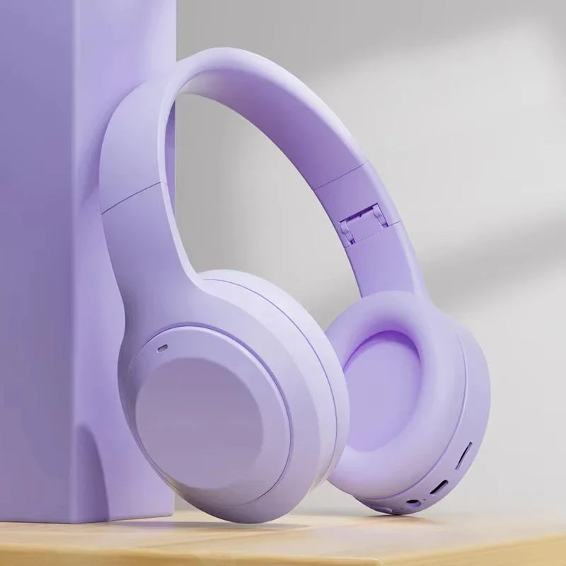 Auriculares inalámbricos Bluetooth 5.3 – Estéreo Hi-Fi plegables con micrófono y cancelación de ruido para juegos y música