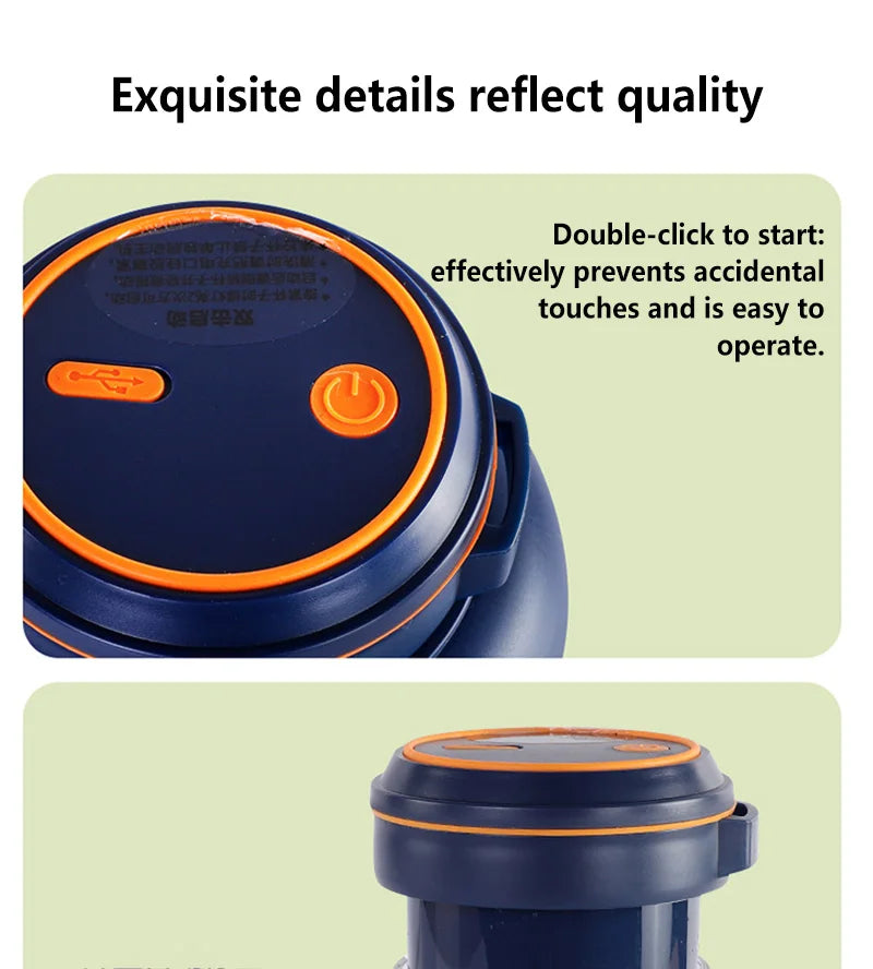 JuiceGo Portable Blender Personal USB Rechargeable Smoothie Maker On The Go
