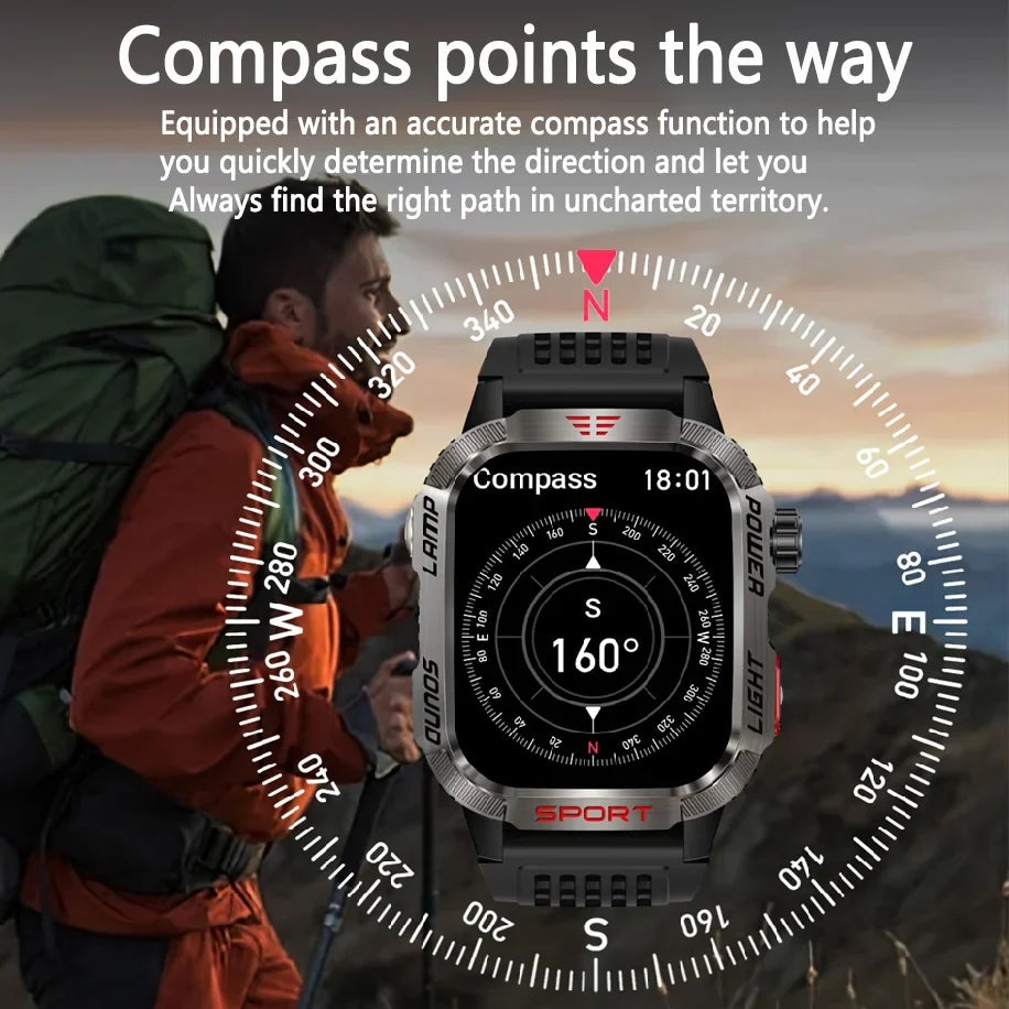 Military GPS Smartwatch – Rugged & Adventure-Ready Monster Tech SmartWatch Store