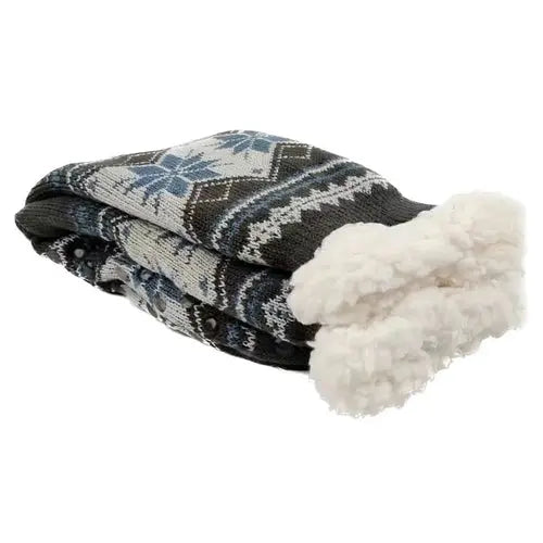Winter Socks Mens Fluffy Warm Short Plus Velvet Soft Thermal Non Slip