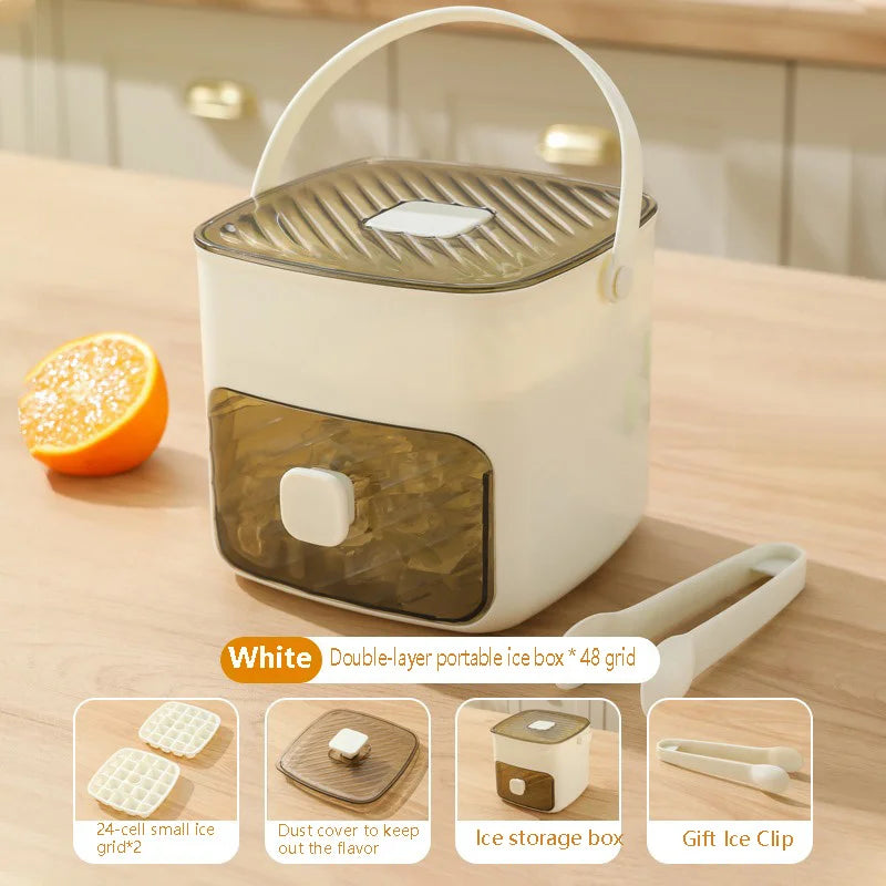 ChillPress™ Ice Maker ❄️ — 48 Cubes with Easy Pop Release
