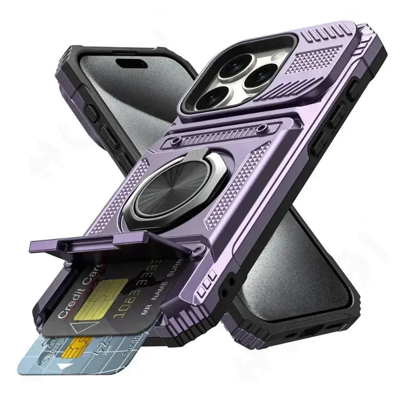 Case For iPhone Magnetic Rotated Ring Kickstand Heavy Duty Drop Protection Wallet Cover Shop1103753338 Store