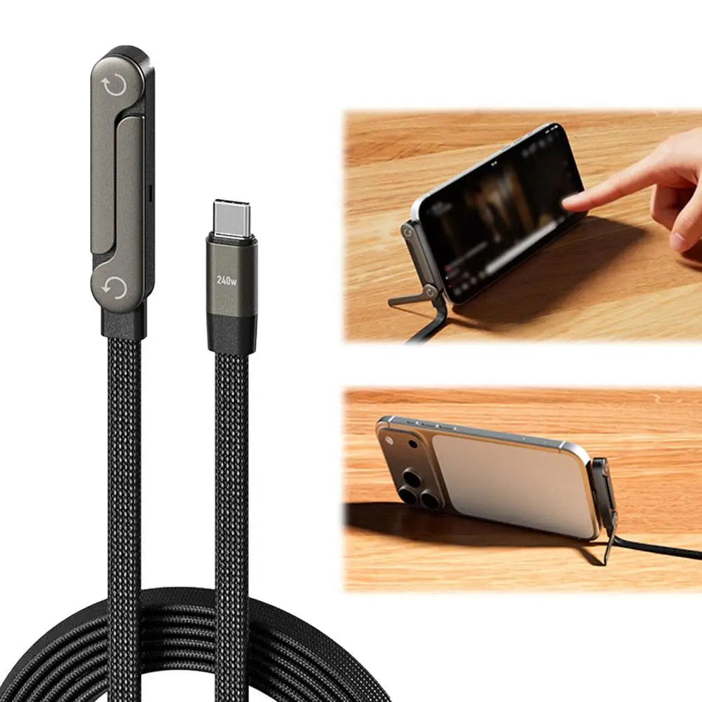 PowerProp™ 240W Stand Cable ⚡📱 Charge Fast. Stand Smart.