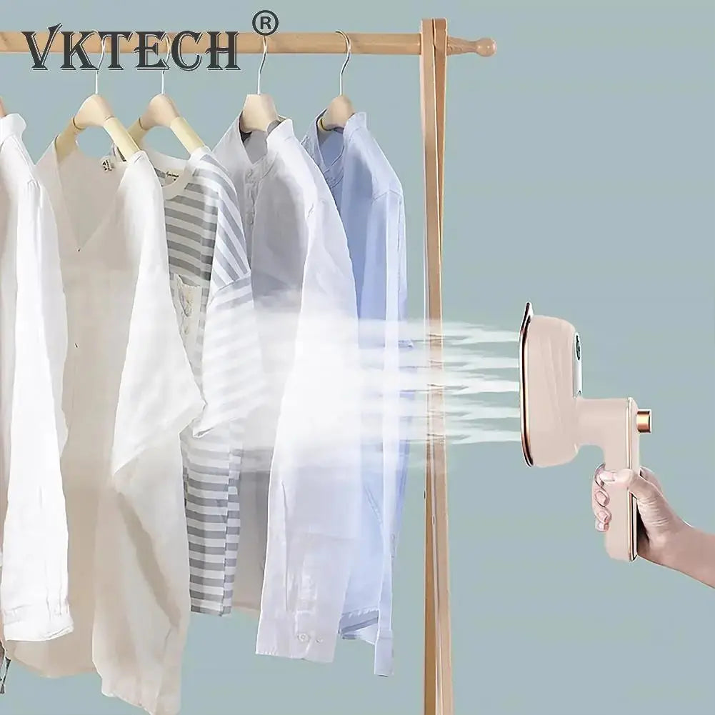 Professional Mini Steam Iron Handheld Portable Garment Steamer Dry Wet Clothes Fabric Ironing Machine for Home and Travel New VKTECH Official Store