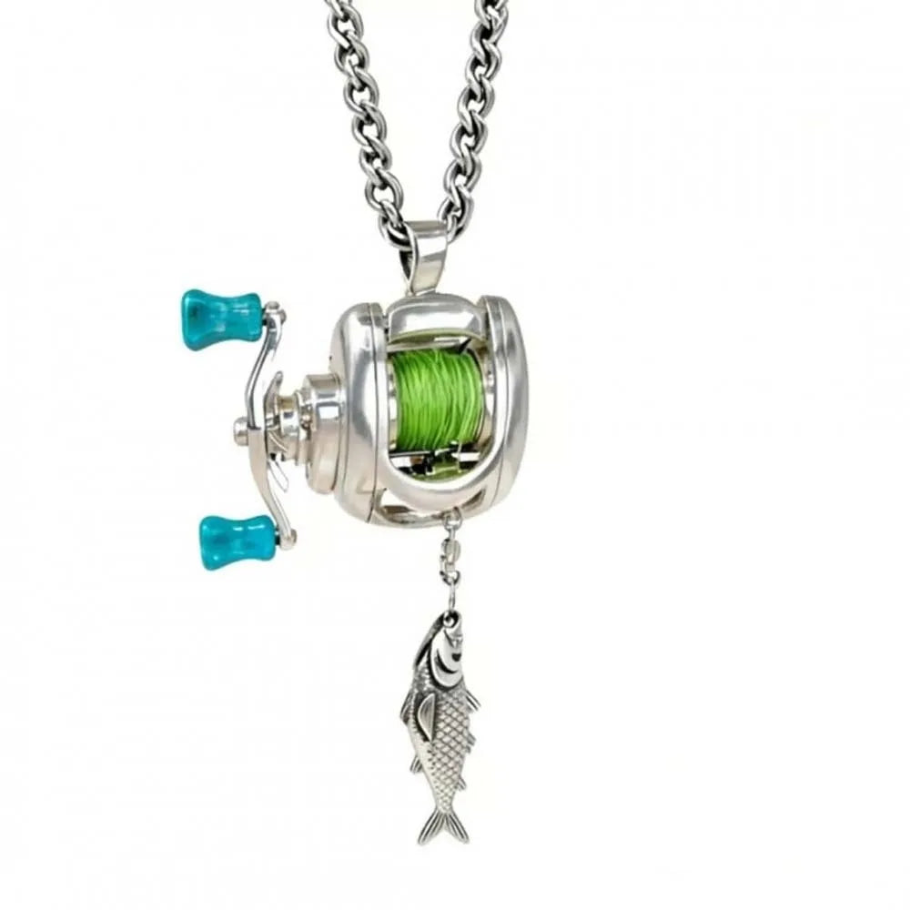 ReelSpin™ Fishing Necklace 🎣 — Mini Spinner for Anglers