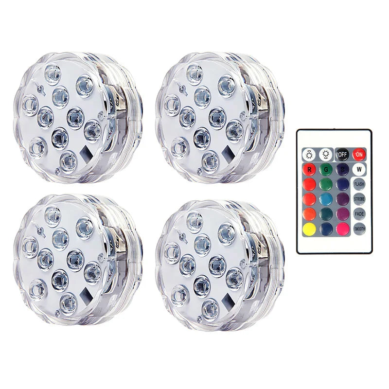 Glow Your Pool: Submersible LED Lights with RF Remote