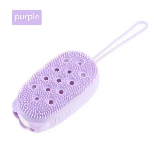 Silicone Body Scrubber Shower Exfoliating Scrub Sponge Bubble Bath