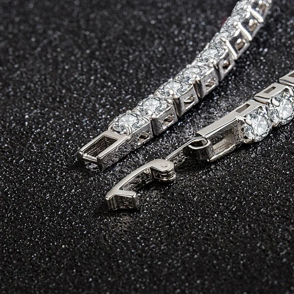  Lihong S925 Sterling Silver Bracelet Zirconia Tennis Ball Women