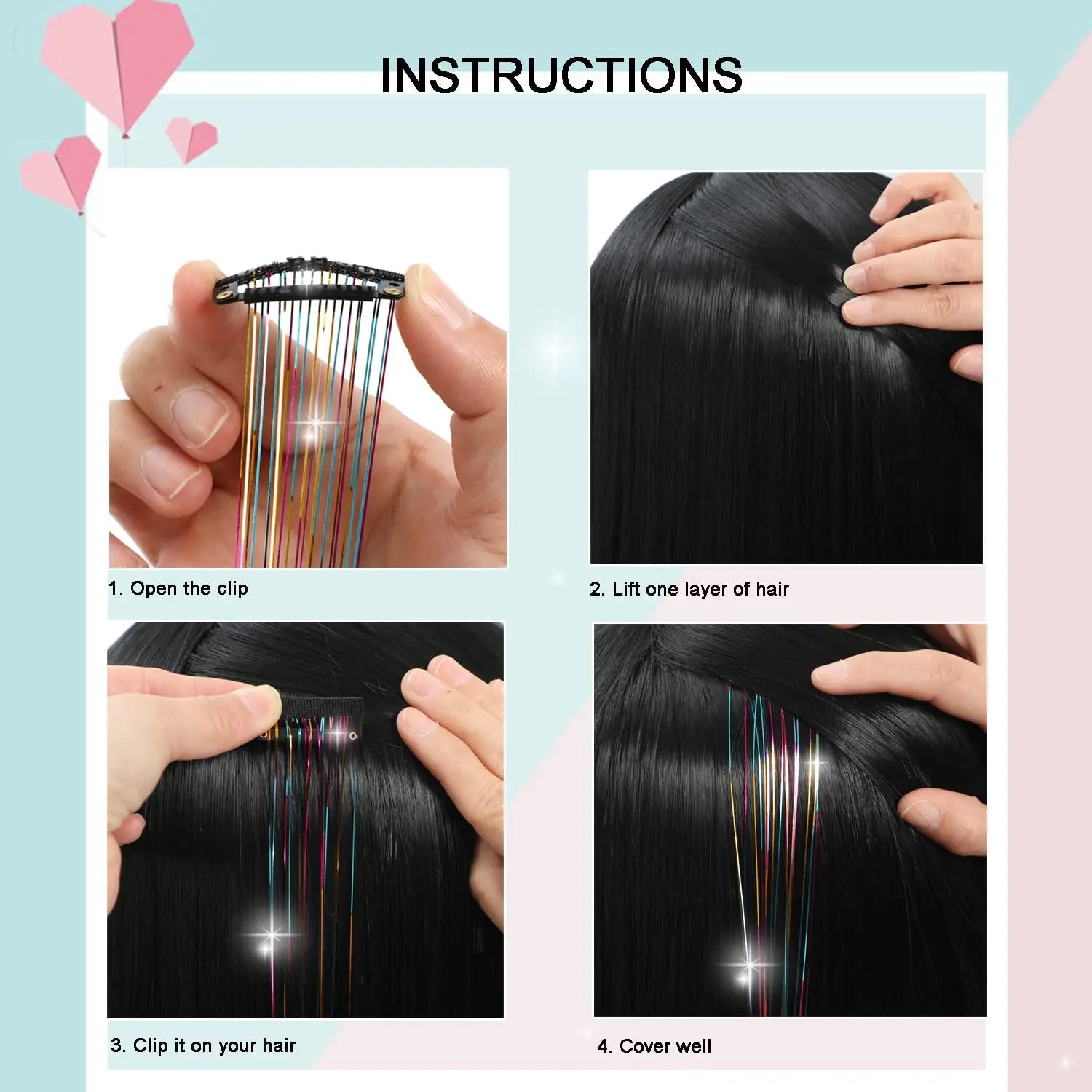 Extensiones de oropel TwinkleGlow™ 💫