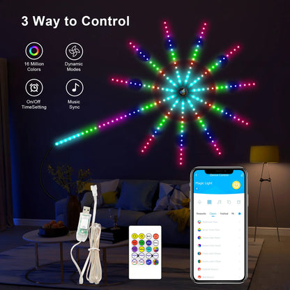 LumiBurst™ – Music-Synced Firework Light Show