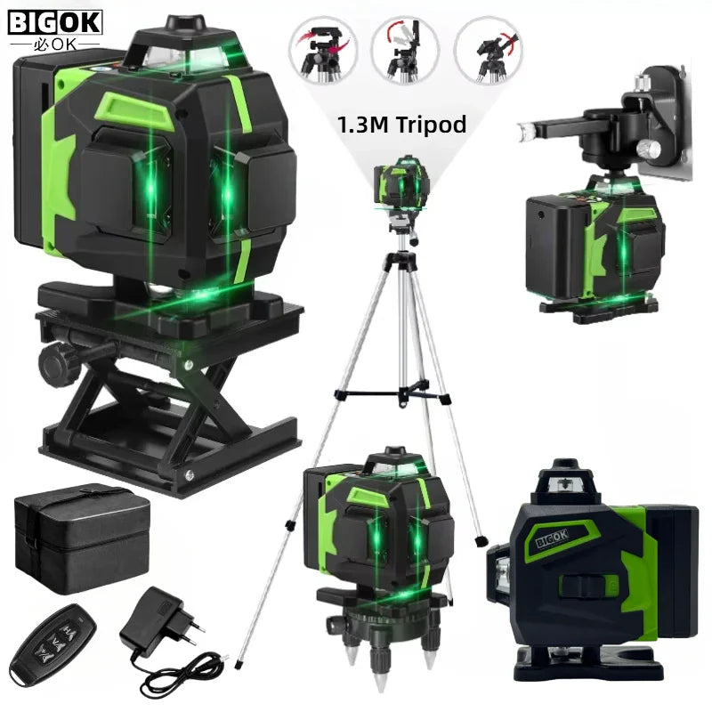 tripod/nivel a laser 16 Lines Laser profesional Level green line Self-leveling 360 autonivelant Shop1103845890 Store