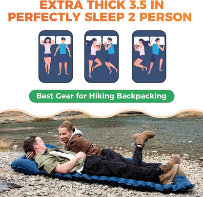 Double Sleeping Pad Outdoor Camping Double Inflatable Mattress Extra AliExpress