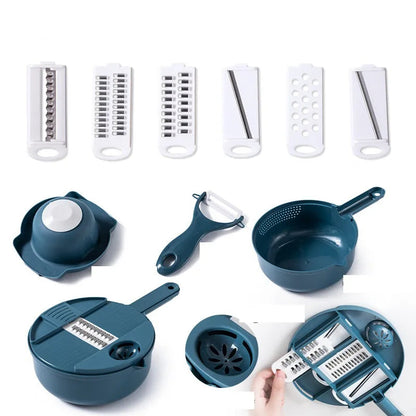 1Pc Green/Blue/Pink Kitchen Multifunctional Salad Utensils Vegetable Chopper Carrot Potato Manual Shredder Cook Vegetable Tools Shop1103816097 Store