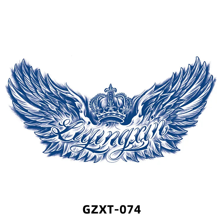 New Wholesale Juice Chest Stickers Tattoo Herbal Semi-permanent Back Tatoo Wings Tattoo Stickpaper WAM-girl Store Store