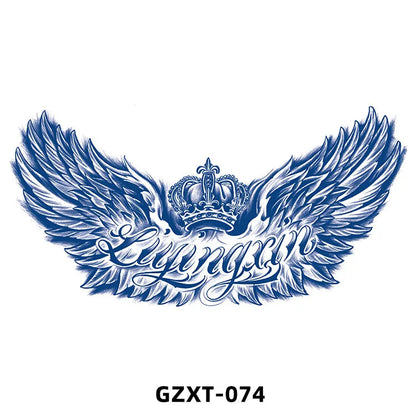 New Wholesale Juice Chest Stickers Tattoo Herbal Semi-permanent Back Tatoo Wings Tattoo Stickpaper WAM-girl Store Store