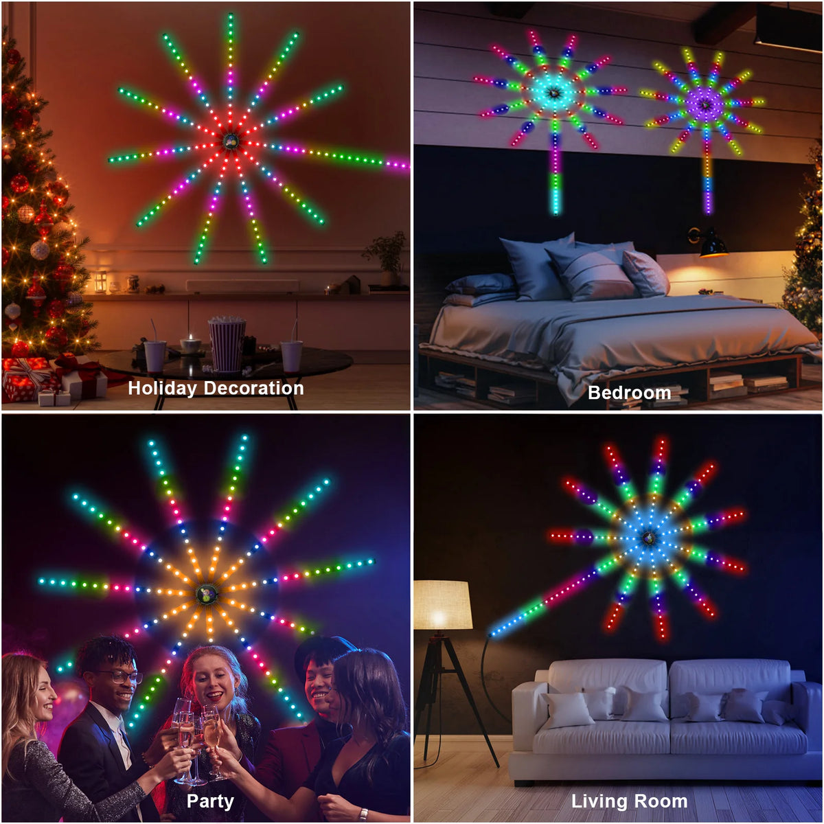 LumiBurst™ – Espectáculo de Luces de Fuegos Artificiales Sincronizado con la Música