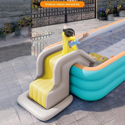 Tobogán de agua inflable para piscina, centro de juegos de juguete para exteriores, toboganes de agua inflables para centro de juegos acuáticos sobre el suelo