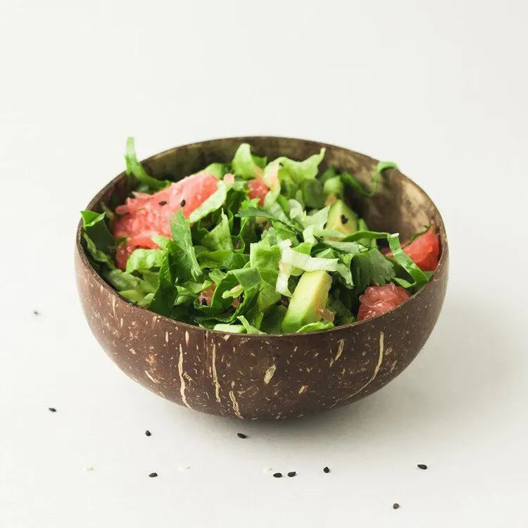 Natural Coconut Shell Bowls TTkewyy Store