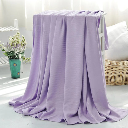 Cooling Blanket Summer Cool Quilt Home Air Conditioner Quilt Bamboos Fiber Heat  Absorption Light Thin Breathable Skin-friendly
