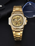 LONGLUX automatic man watch luxury stainless steel wholesale AliExpress