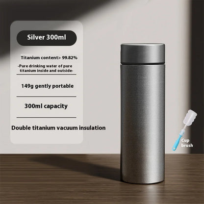 Gianxi Pure Titanium Insulated Cup Men'S And Women'S High-End Water Cup Portable Tea Cup Tea Water Separation Titanium Cup