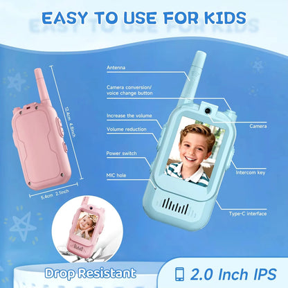 TalkPlay™ Video Walkie Set 📹📡 See. Talk. Play.