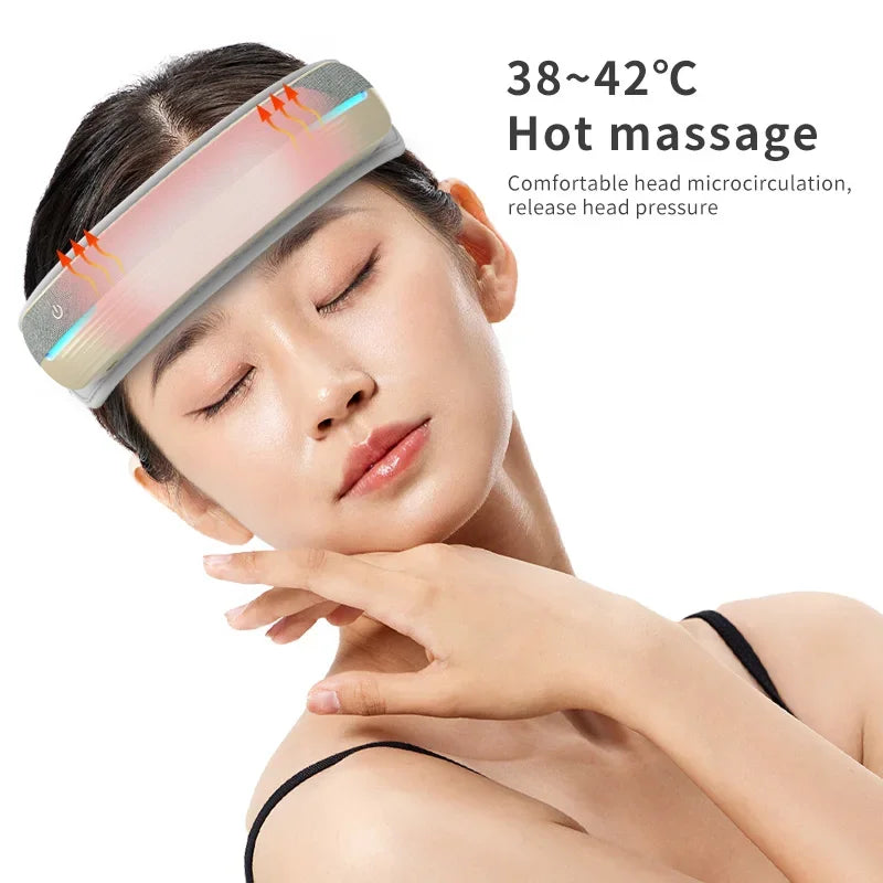 BlissVibe Pro: Heated Air Pressure Head Massager Shop1103750635 Store