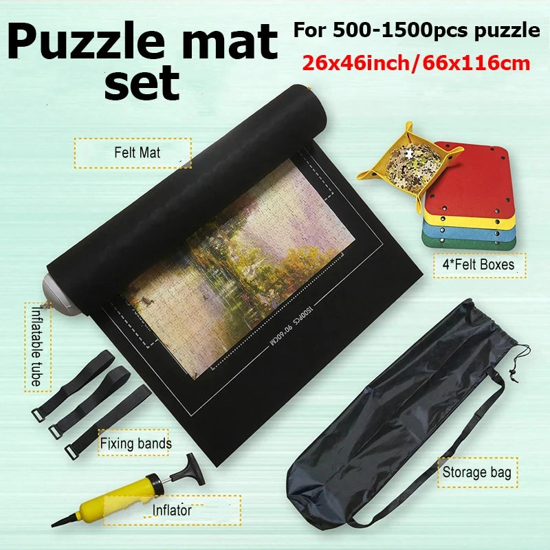 PuzzleRoll™ Saver Mat 🧩🌀 Pause & Store Anytime