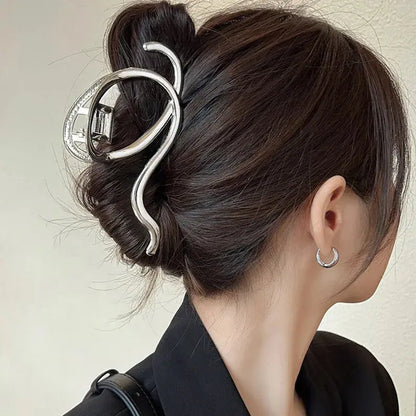 Hair clip, ART839, gold color Scarlet Chaos