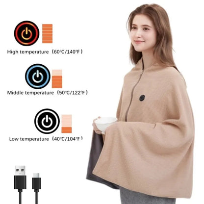 Cozy Comfort: Portable USB Heated Blanket Shawl for On-the-Go Warmth DD-Home Store