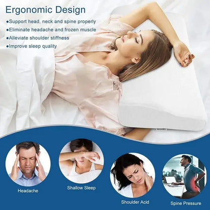 1 pc Memory Foam Bed Orthopedic Pillow Neck Protection Slow Rebound Memory Pillow Butterfly Shaped Health Cervical Neck Relax Living Store