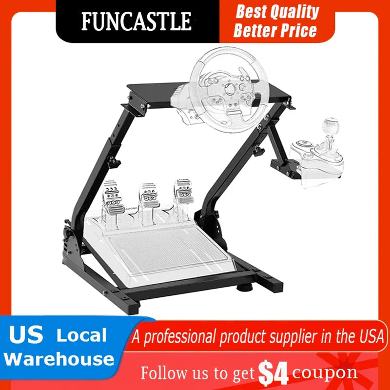 Racing Steering Wheel Holder Height Adjustable For Logitech G25 G27 G29 G920 FUNCASTLE Tools Global Store