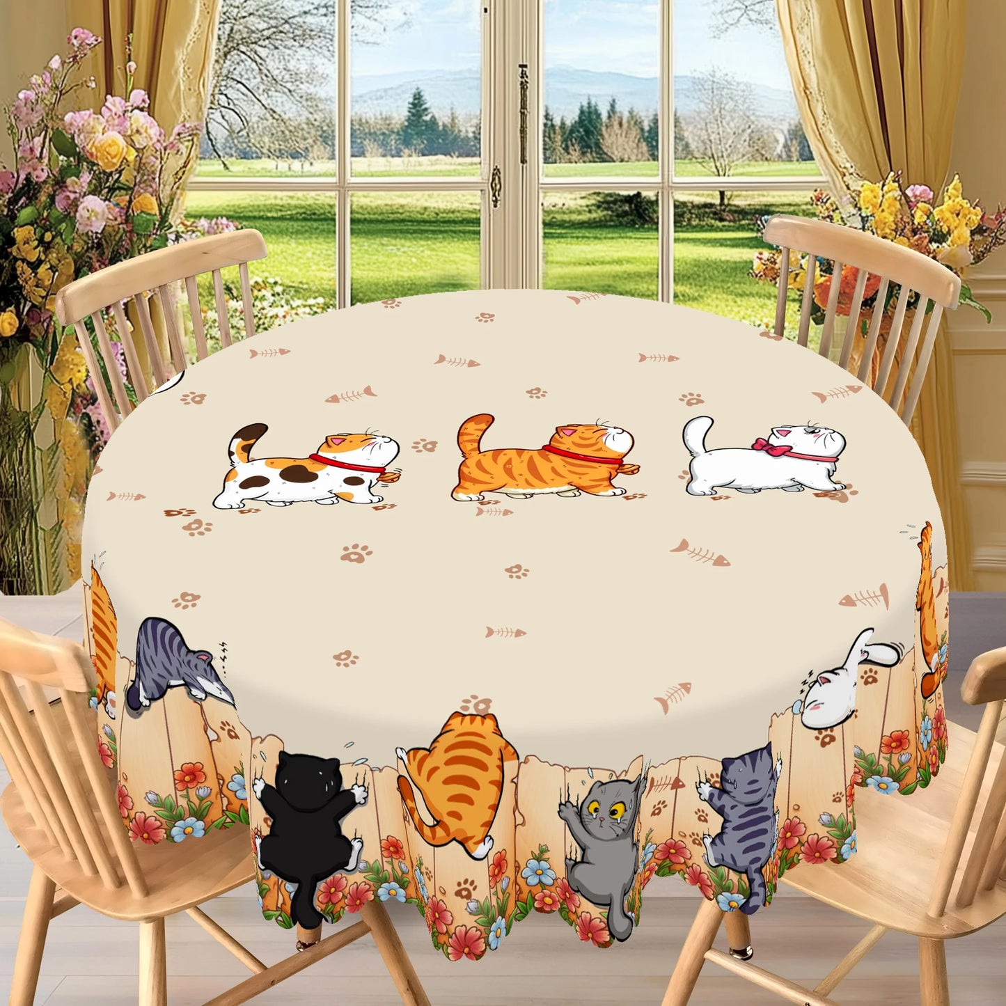 Naughty Cat Tablecloth