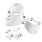 7 Colors LED Facial Mask with Neck Red Light Therapy Mask – Skin Tightening, Lifting & Anti-Aging foreverlily Official Store