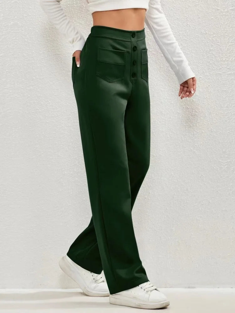 FlexCurve™ High-Waist Pants ✨ — Stretchy Comfort, Slim Fit