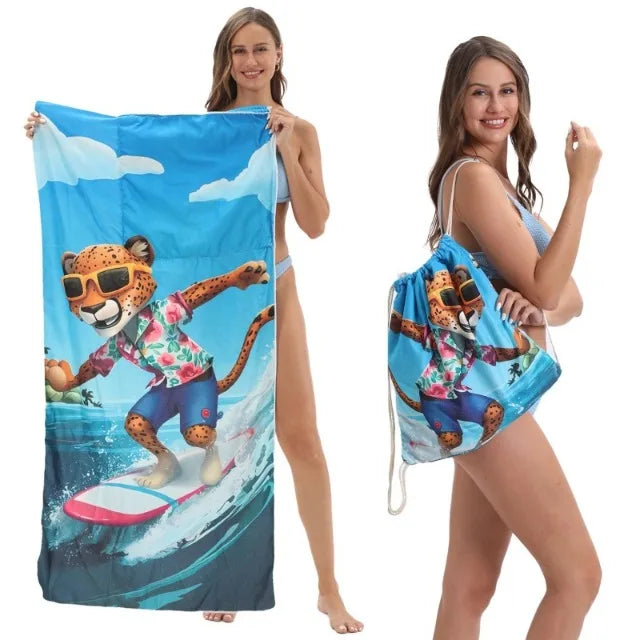 BeachFlip Towel Bag Carry All Beach Organizer For Towel Sunscreen And Essentials