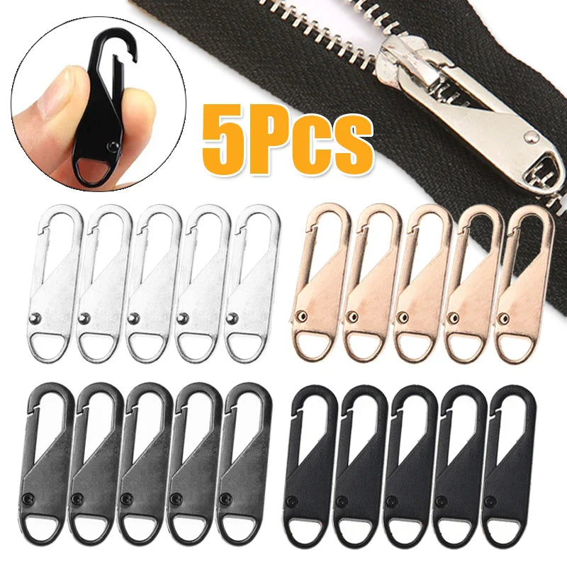 Universal Metal Zipper Slider – Replacement Puller DIY Sewing Repair Kit Car Accessories 888 Store