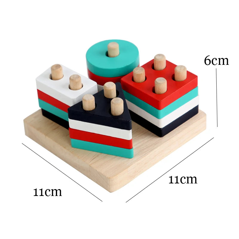 Montessori Wooden Roller Coaster Bead Maze for Toddlers Laime Store